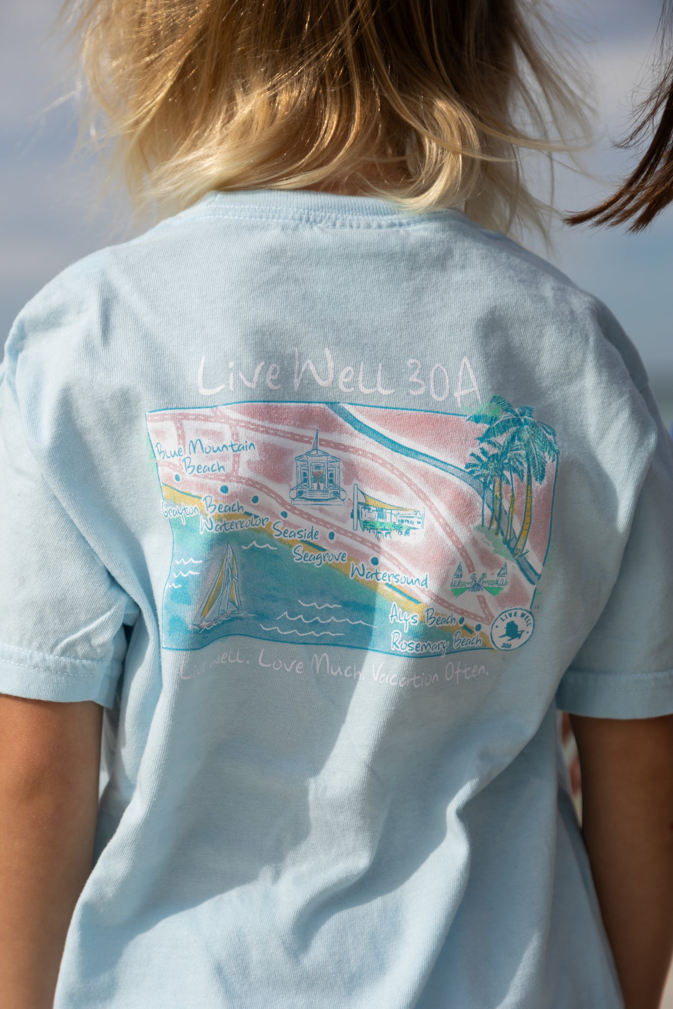 Kids You Are Here Tee - Chambray