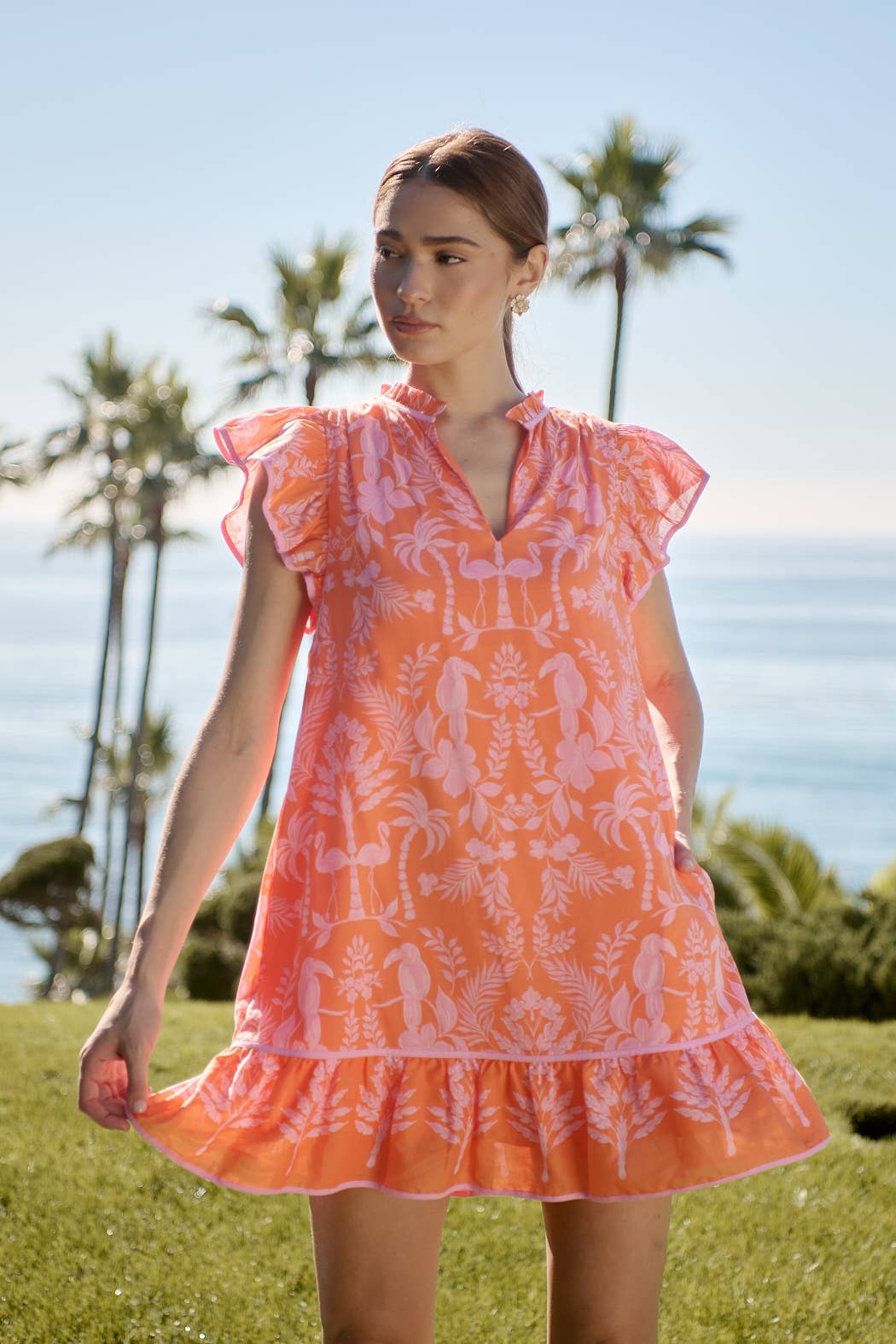 Davina Floral Ebba Shift Mini Dress