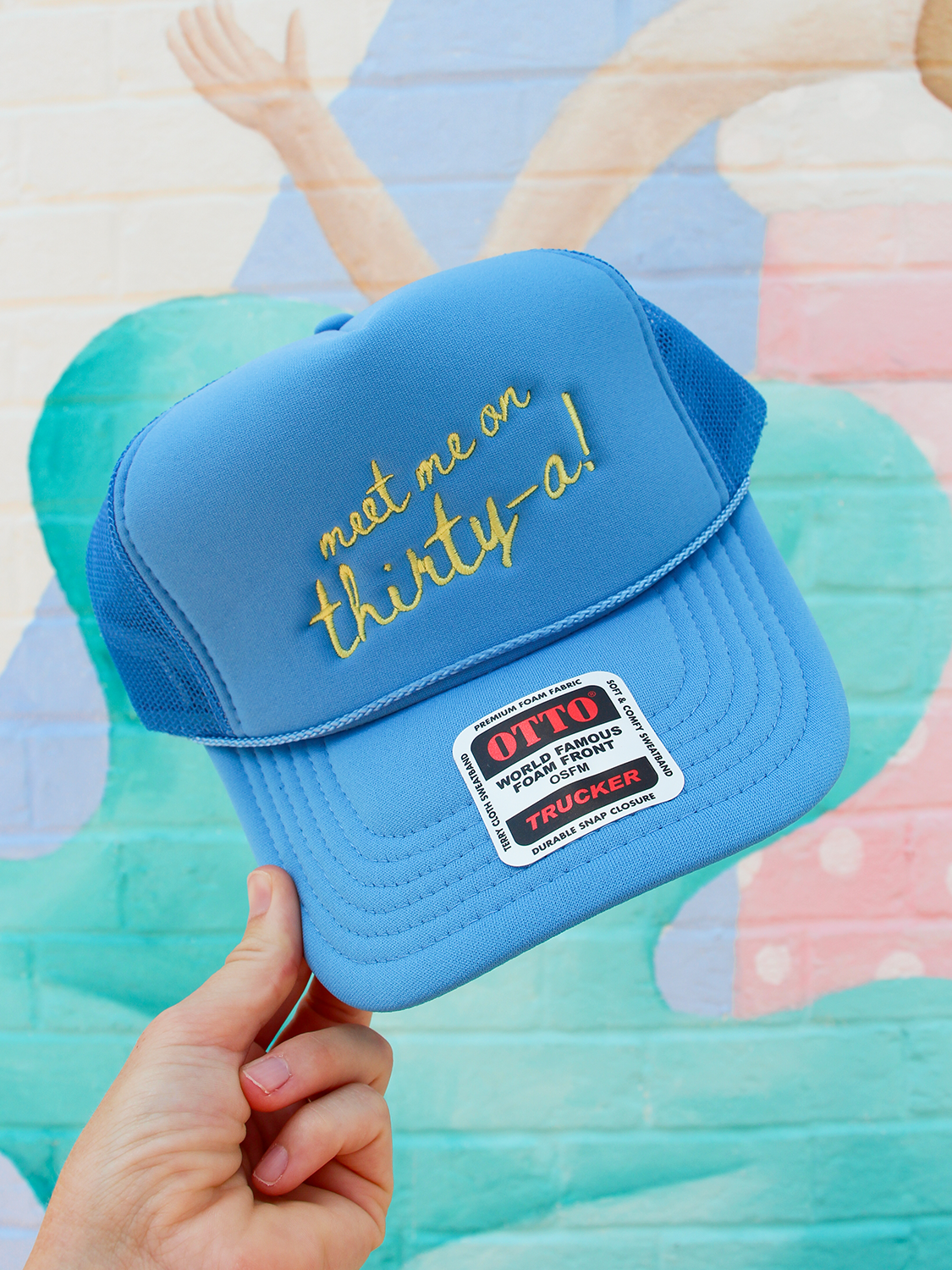 Meet me on 30A Embroidered Foam Trucker Hat