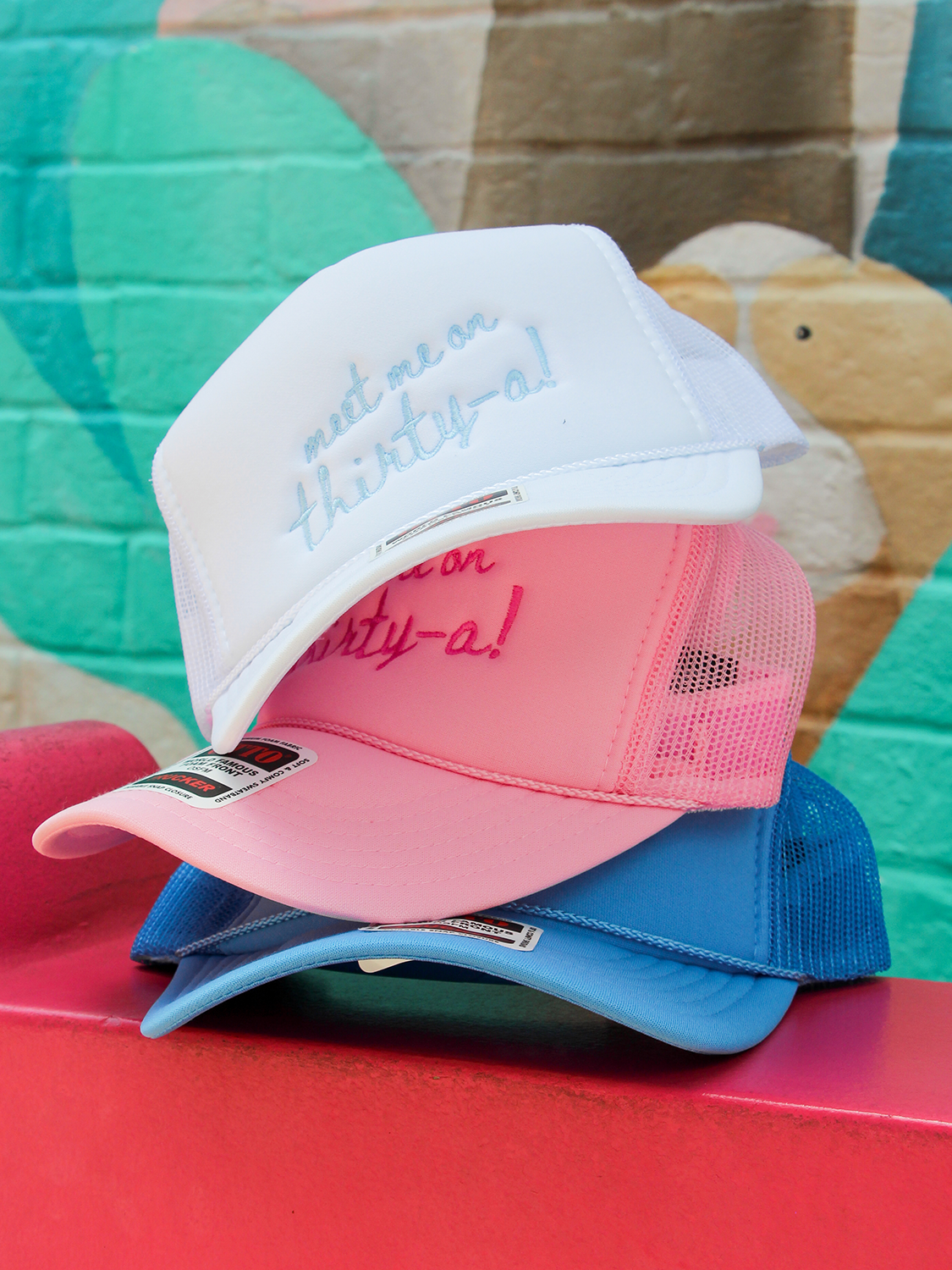Meet me on 30A Embroidered Foam Trucker Hat