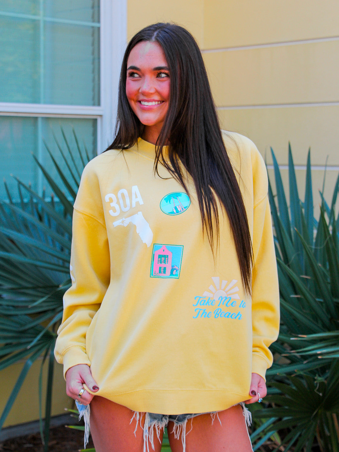 Sunshine Patches Nantucket Mockneck
